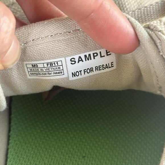 Sanuk Vagabond Lace Up Sneaker Mens SZ 9 Natural Canvas Surf Beach Summer Casual main image 10